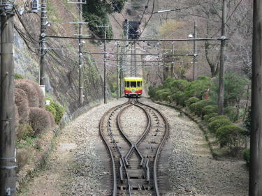 ケーブルカーすれ違い