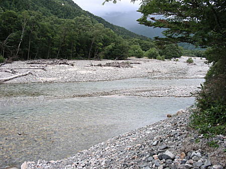 梓川左岸から