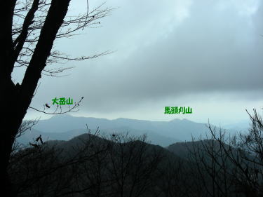 大岳山、馬頭刈山