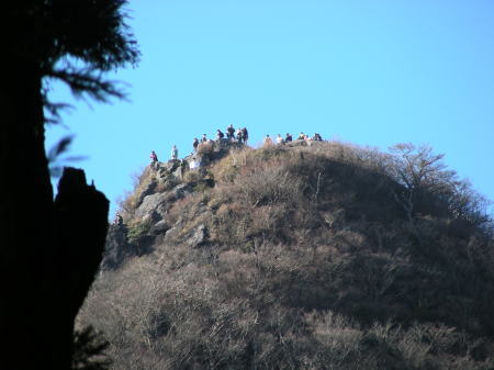 女体山頂上