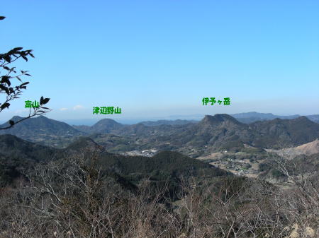 富山、津辺野山、伊予ヶ岳