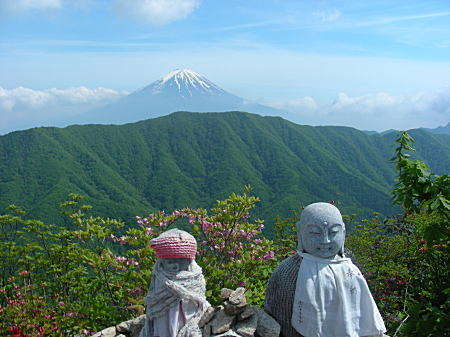富士山とお地蔵さん