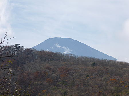 雪の無い富士山