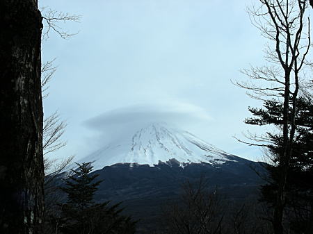 富士山笠雲