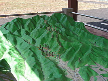 八王子城ジオラマ