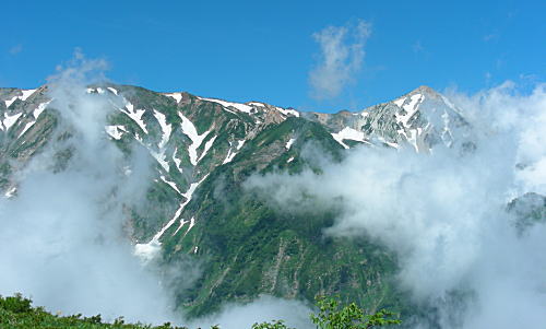 左 杓子岳? 右 白馬岳?