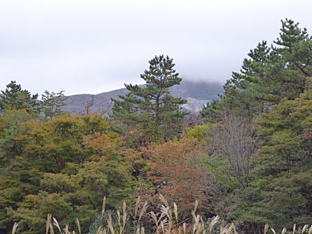 駒ケ岳も頂上は見えません