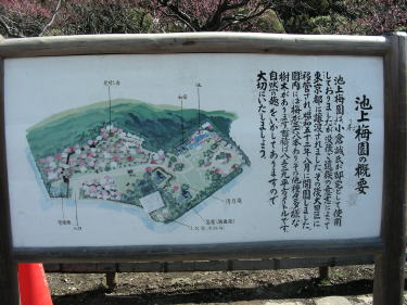 池上梅園案内図