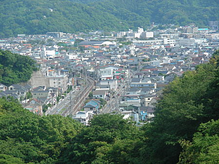 逗子の町が見えてきました