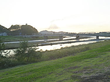 渡良瀬川の川べり