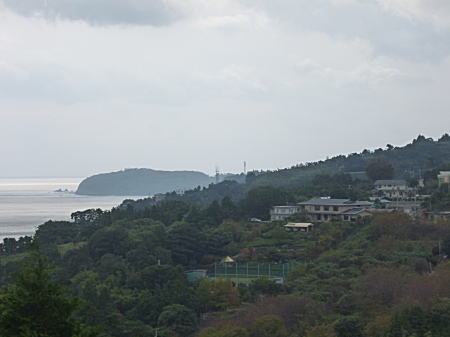 真鶴岬が見えています