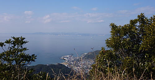 富津岬方向を望む