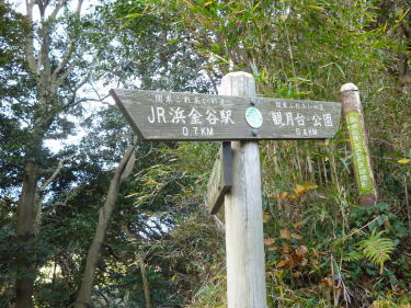 車力道との分岐