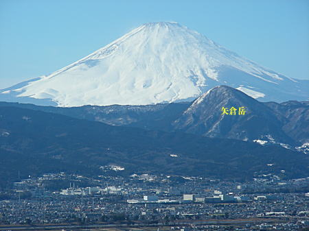 富士山と矢倉岳
