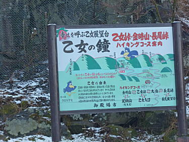 ハイキングコース案内板