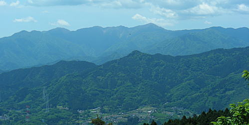 奥の高い山は丹沢蛭が岳?