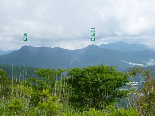 男山、天狗山