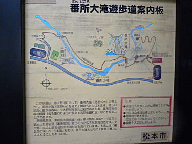 番所大滝案内図