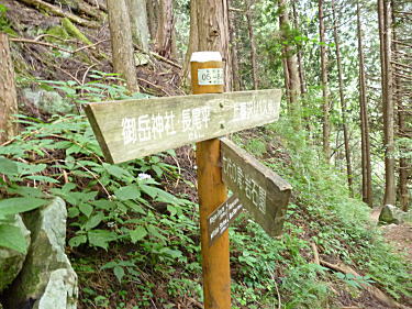 上養沢分岐