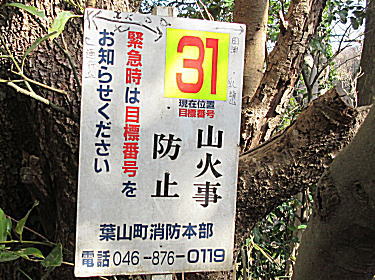 表示板にも道しるべが・