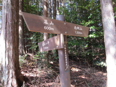 大石ケ平との分岐